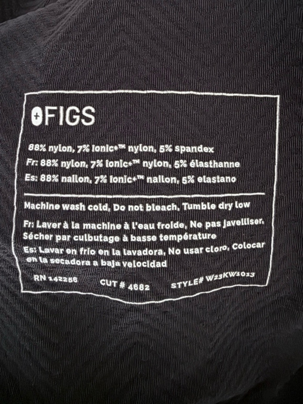 FIGS Threads for Threads Black Seamless Mock Neck Long Sleeve Underscrub M - Picture 8 of 8